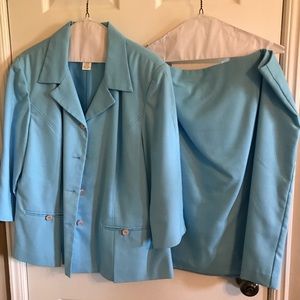 Turquoise Skirt Suit - Dress Barn - Women’s 18W